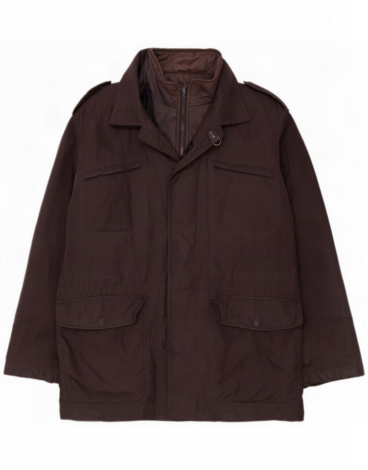 Fay Herre Military Jacket UK 38 Medium Sort Polyamid