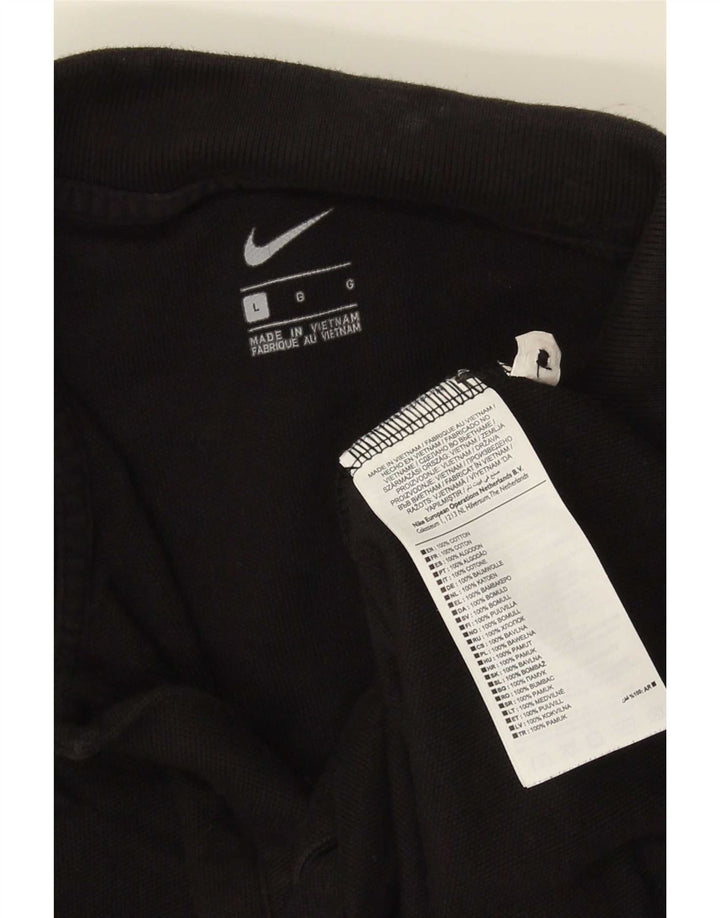 Nike herre poloshirt stor sort bomuld