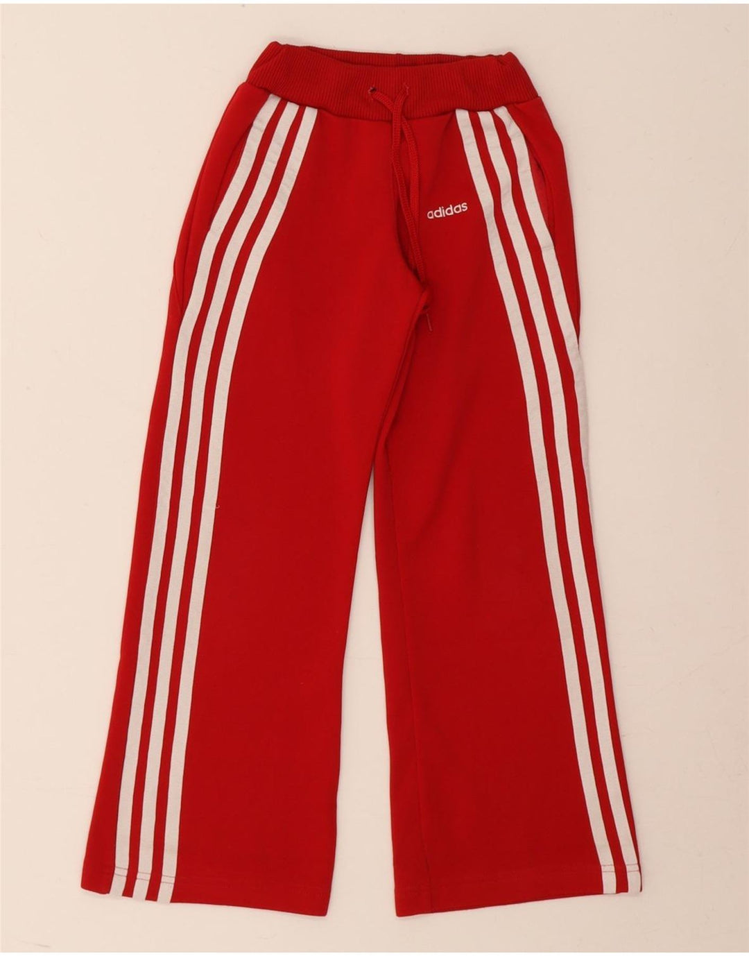 Adidas Pige Træningsbukser 7-8 År Rød Polyester