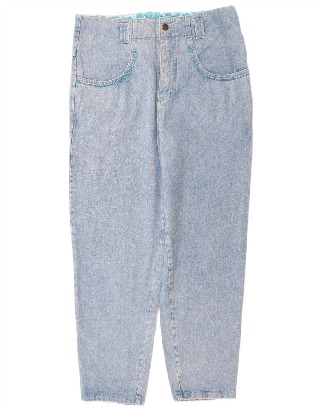 Mash Womens Tapered Jeans IT 46 Large W30 L30 Blue Cotton