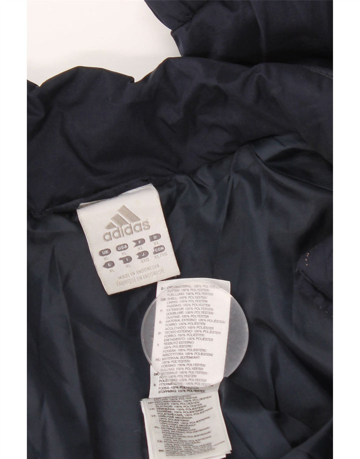 Adidas Polstret Herrejakke UK 42 XL Navy Blue Polyester