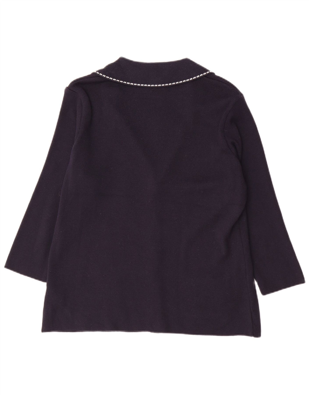 Marks & Spencer Dame Per Una Cardigan Sweater UK 16 Large Navy Blue