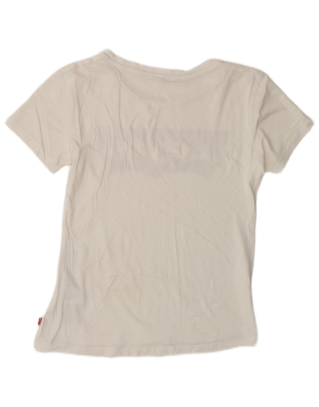 Levi's Grafisk T-shirt top til kvinder DK 10 Lille hvid bomuld