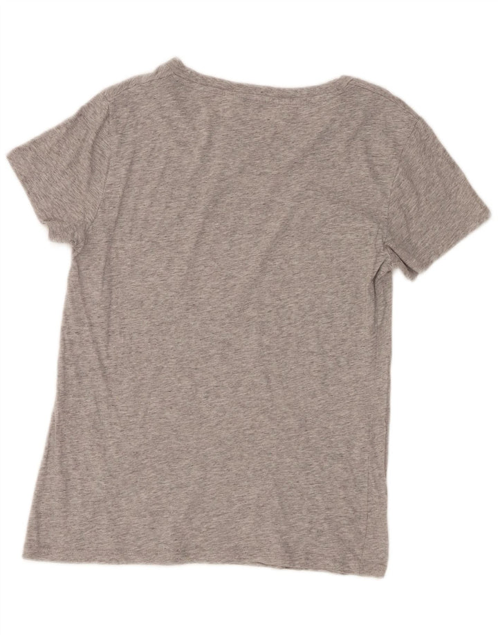 Levi's Dame Grafisk T-Shirt Top UK 10 Små Grå Flecked