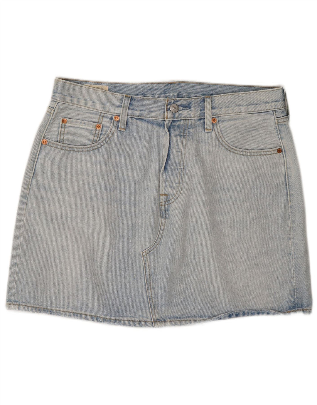 Levi's Dame Mini Denim Nederdel W32 Stor Blå Bomuld