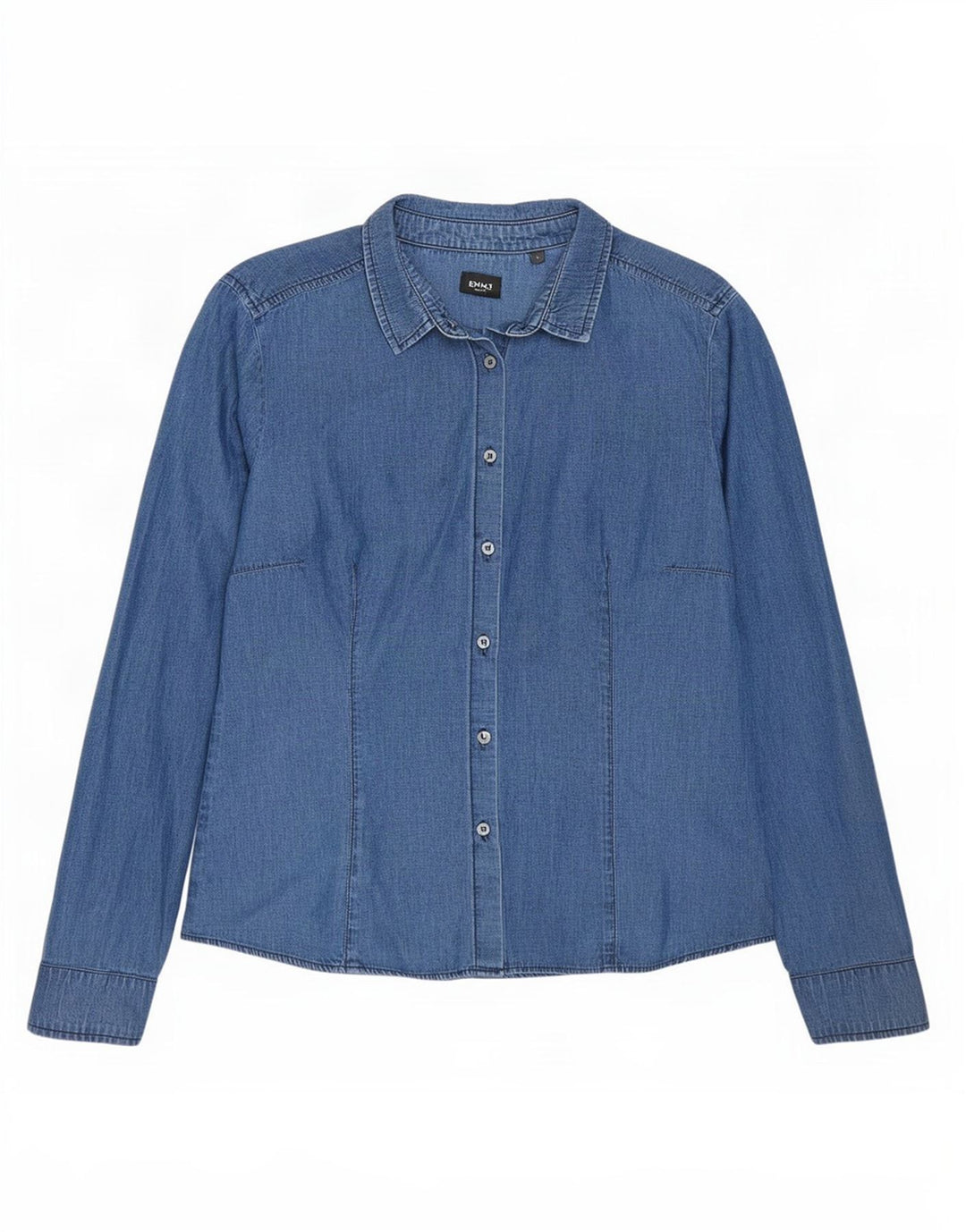 Marella Dame EMME Denim Skjorte IT 42 Medium Blå Bomuld