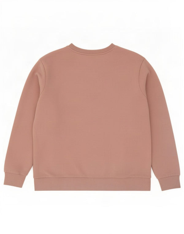 Marks & Spencer Dame Oversized Sweatshirt Jumper UK 14 Medium Pink Bomuld