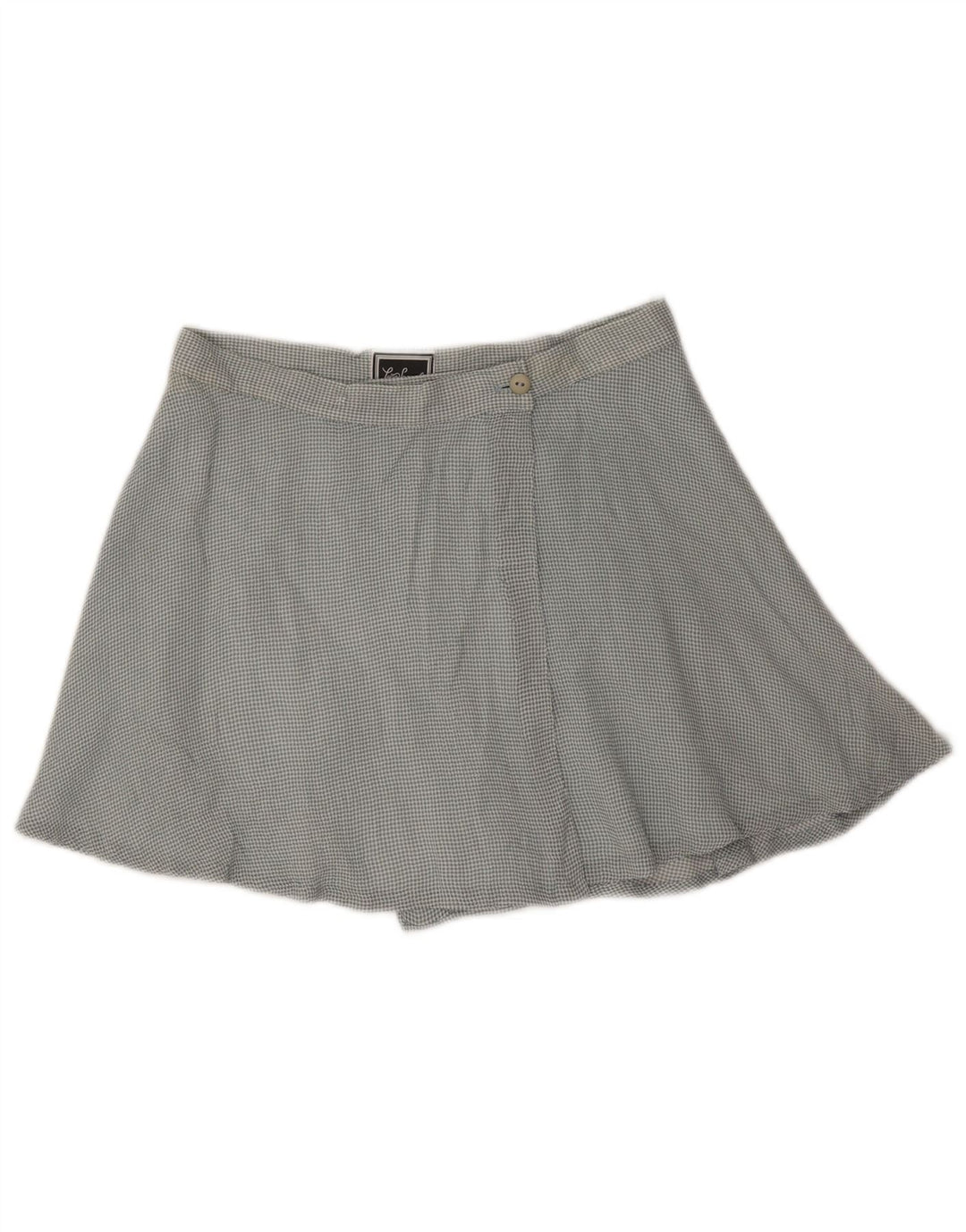 Luisa Spagnoli Dame Wrap Mini Nederdel Medium W26 Blå Gingham