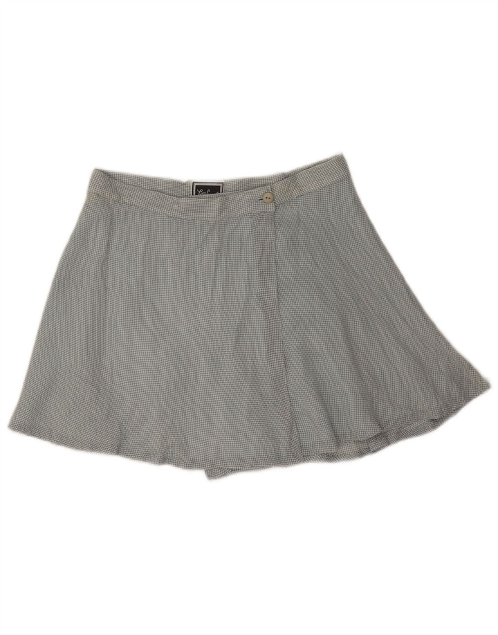 Luisa Spagnoli Dame Wrap Mini Nederdel Medium W26 Blå Gingham