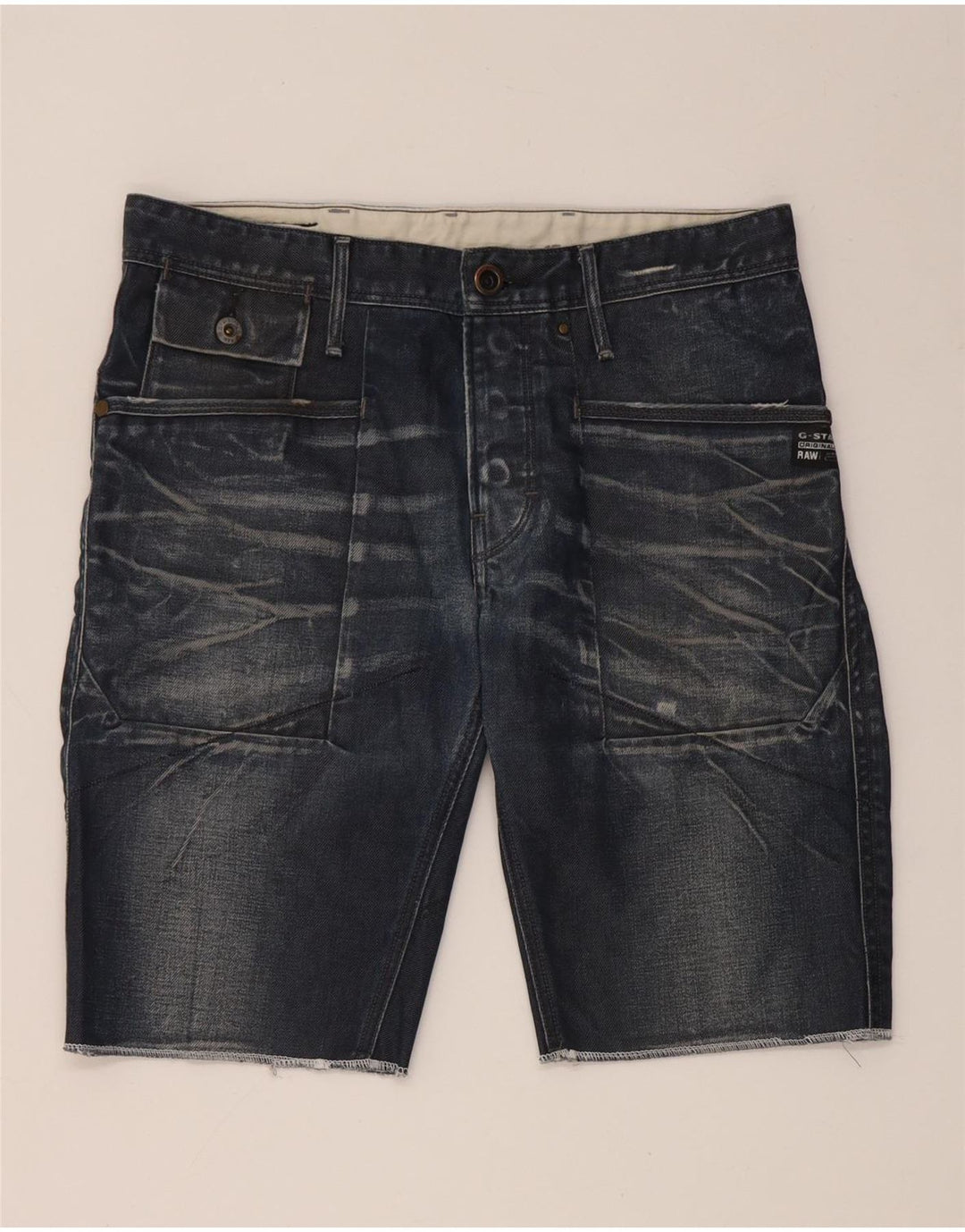 G-Star Herre Denim Shorts W31 Medium Navy Blue Bomuld