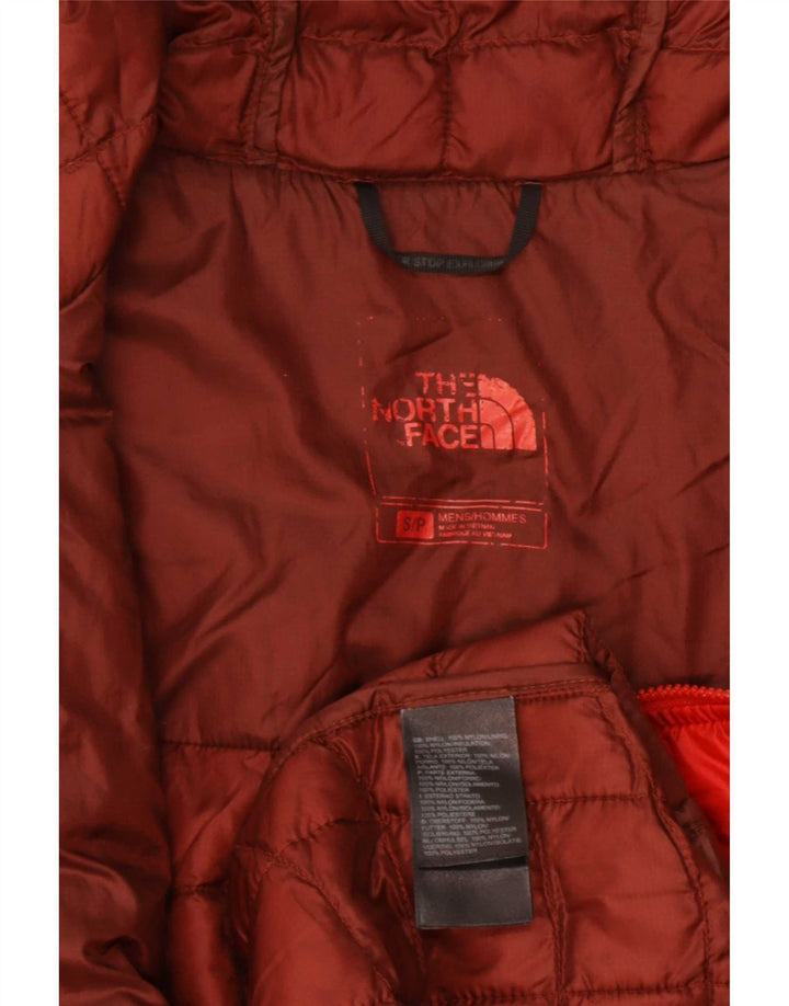 The North Face Herre hættepolstret jakke UK 36 Lille rød nylon