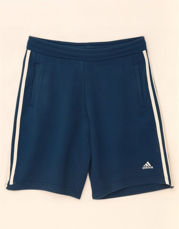 Adidas Mens Sport Shorts Small Blue Cotton