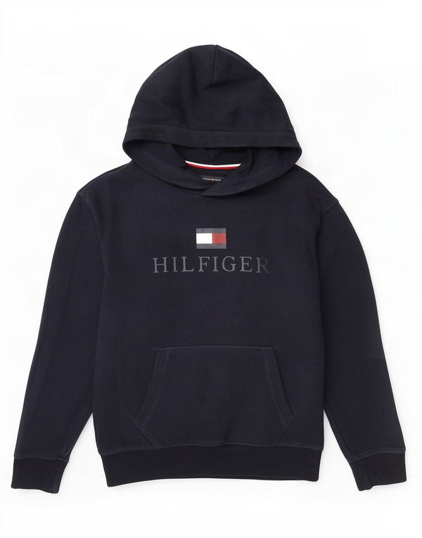 Tommy Hilfiger drenge grafisk hættetrøje 11-12 år marineblå bomuld