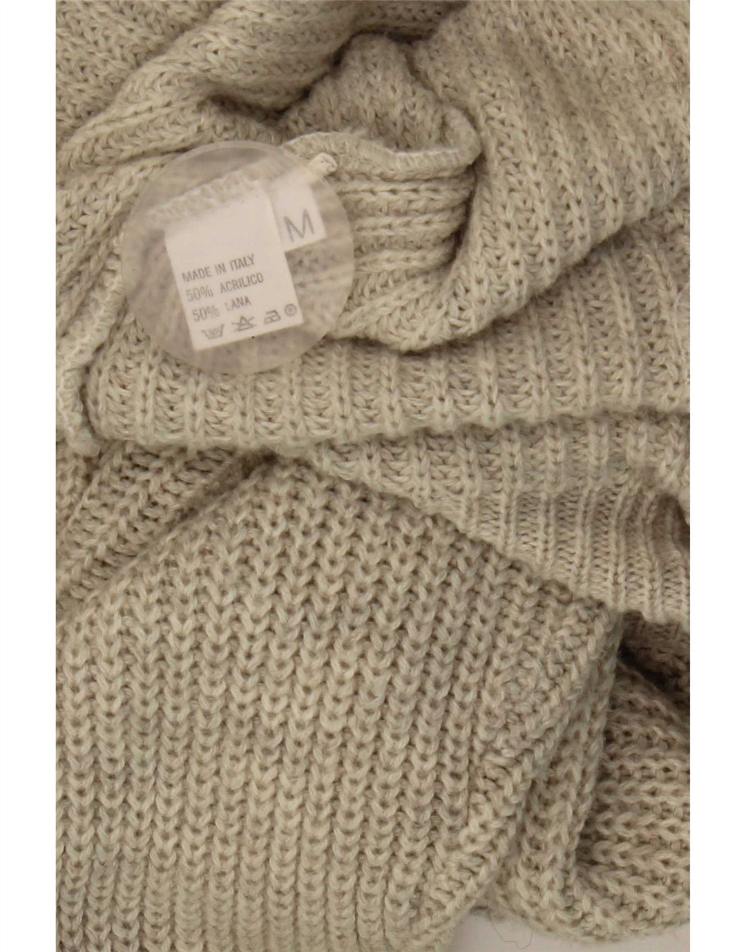 Vintage herre cardigan sweater mellemgrå akryl