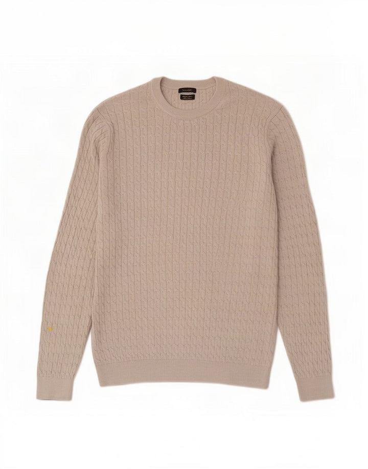 Massimo Dutti Herre Crew Neck Jumper Sweater Medium Grey Bomuld