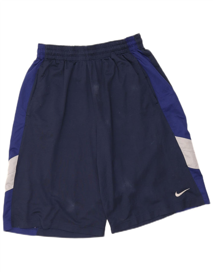 Nike Herre Dri Fit Sportshorts Store Marineblå Colourblock Polyester