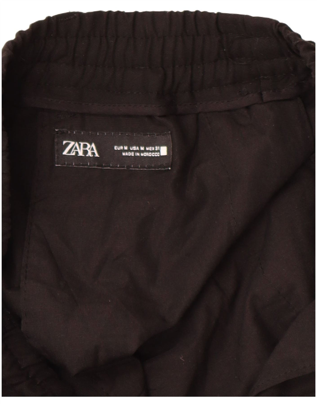 Zara Herre Cargo Træningsdragt Bukser Medium Sort Polyester