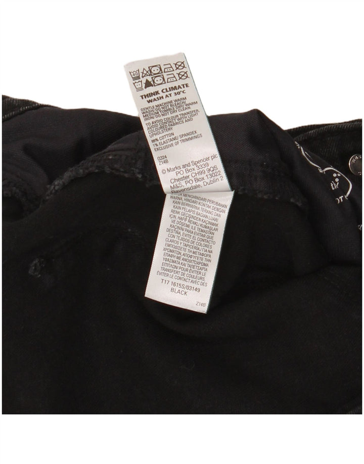 Marks & Spencer Herre Slim Jeans W34 L31 Sort Bomuld