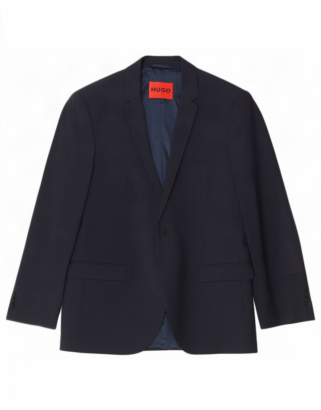 Hugo Boss Herre 2-knaps blazerjakke UK 54 2XL Navy Blue Virgin Wool