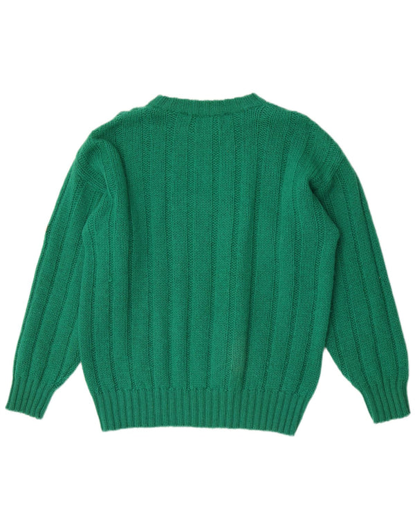 Marina Yachting Dame Crew Neck Jumper Sweater UK 20 2XL Grøn uld