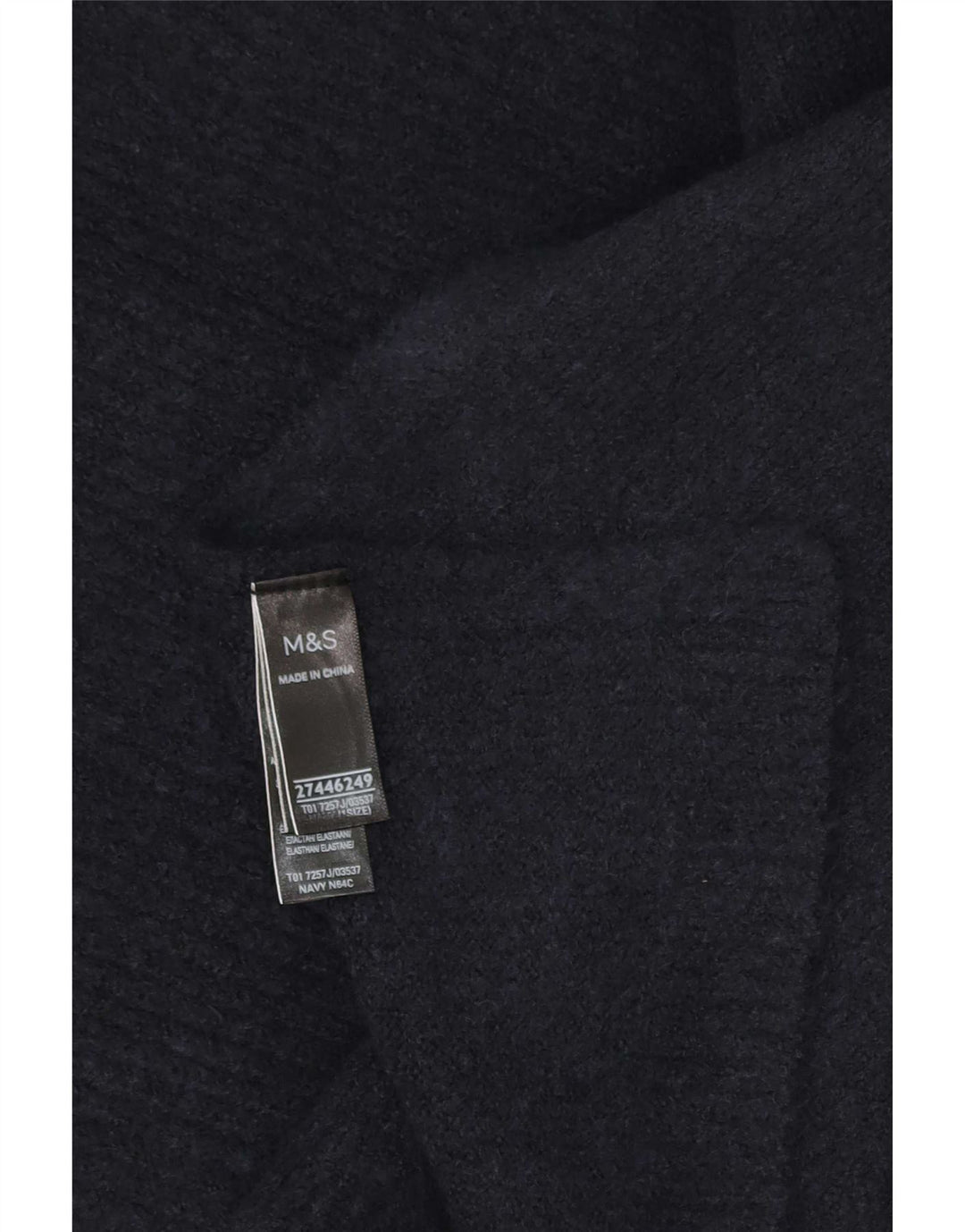 Marks & Spencer Dame Poncho Jumper One Size Marineblå Polyester