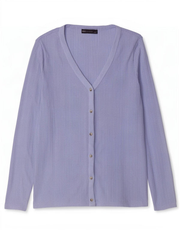Marks & Spencer Dame Cardigan Sweater UK 16 Large Blue