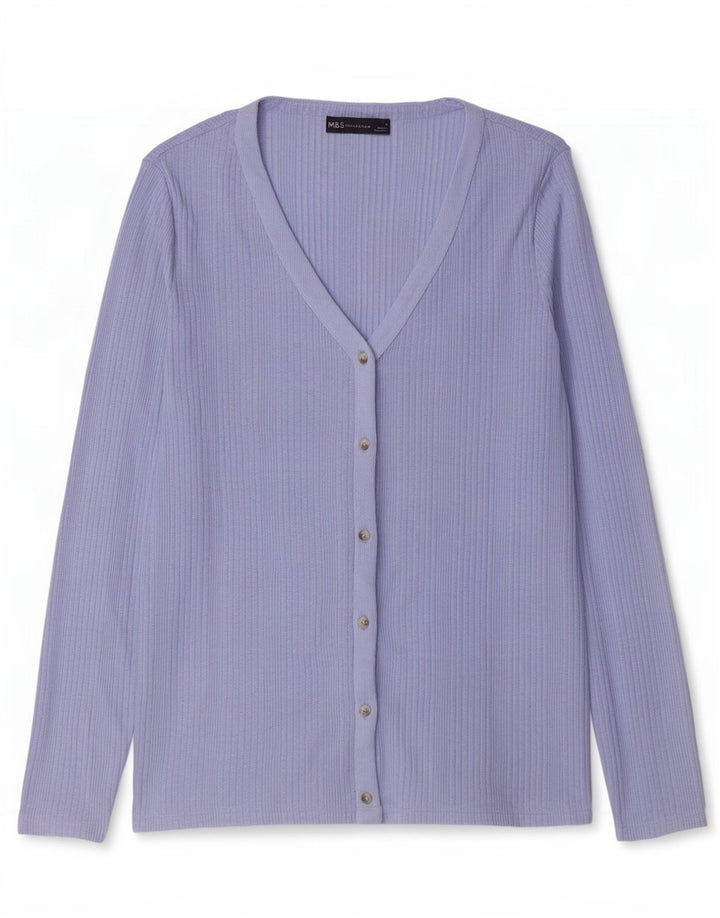 Marks & Spencer Dame Cardigan Sweater UK 16 Large Blue