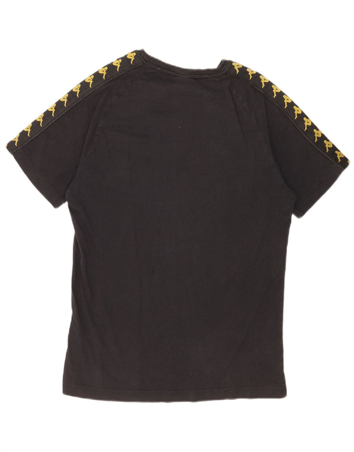 Kappa Herre Grafisk T-Shirt Top Medium Sort