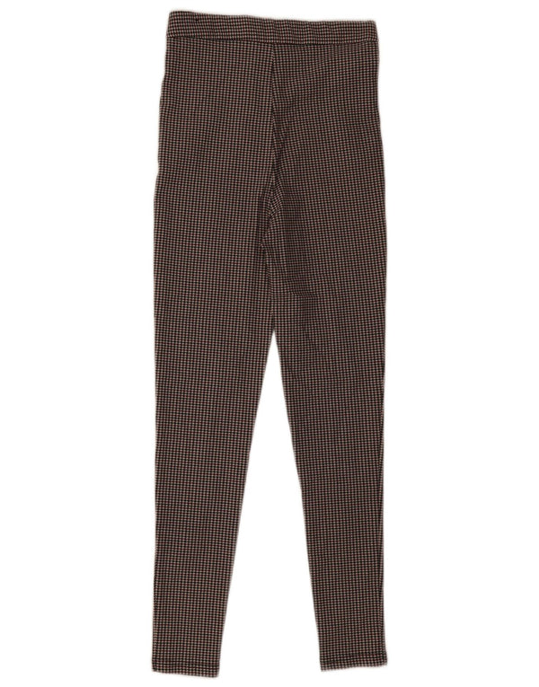 Zara Skinny Chinobukser til kvinder XS W24 L28 Flerfarvet Houndstooth