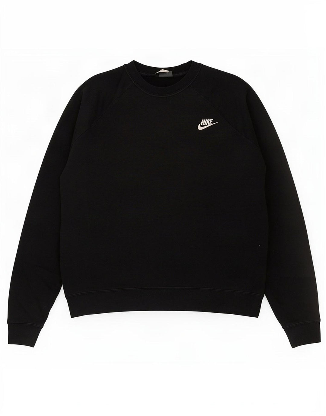 Nike Dame Sweatshirt Jumper UK 14 Medium Sort Bomuld