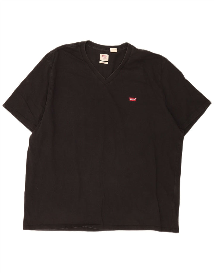 Levi's Herre Standard Fit T-Shirt Top XL Sort Bomuld
