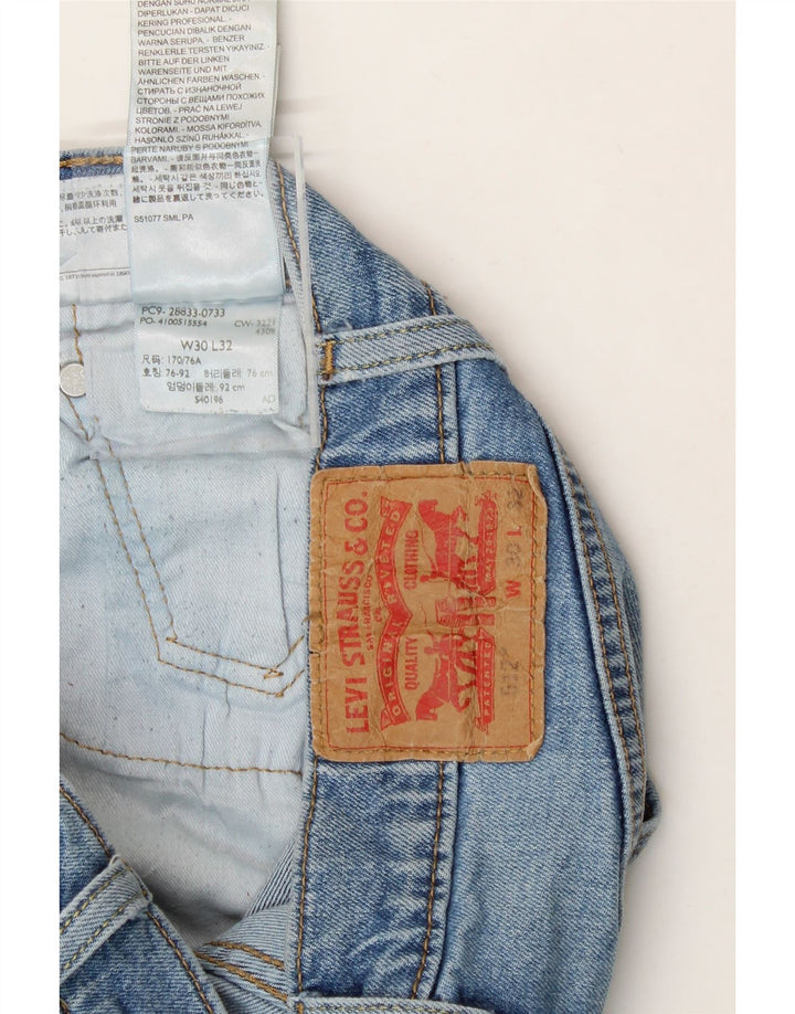 LEVI'S Mens 512 Slim Tapered Jeans W30 L32 Blue Cotton Vintage Levi's and Second-Hand Levi's from Messina Hembry 