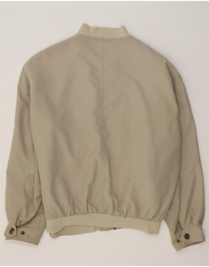 C&A Mens Bomber Jacket UK 40 Large Beige Polyester Vintage C&A and Second-Hand C&A from Messina Hembry 