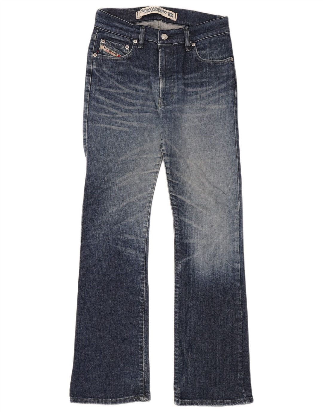 Diesel Dame Bootcut Jeans W27 L30 Blå Bomuld