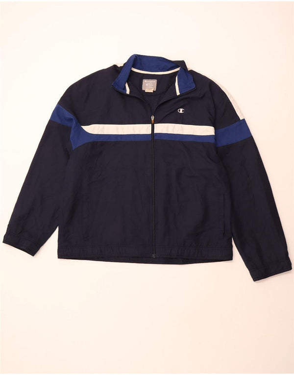 CHAMPION Træningsdragt til mænd Topjakke XL Marineblå Colourblock Polyester