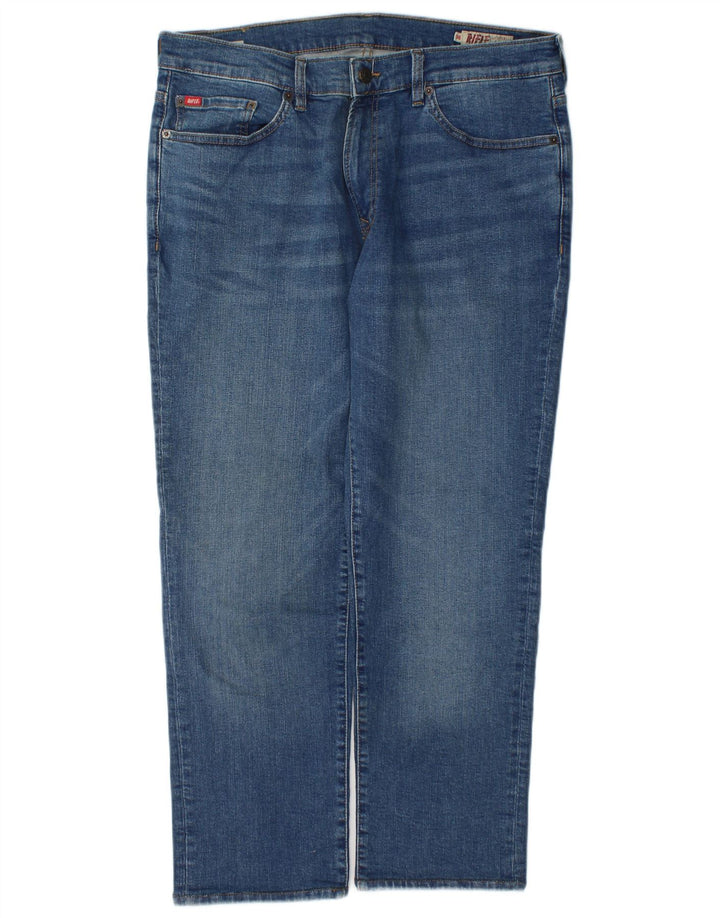Rifle Herre Straight Jeans W36 L28 Blå Bomuld