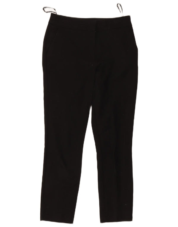 Warehouse Dame Slim Cropped Trousers UK 8 Small W30 L25 Black Bomuld