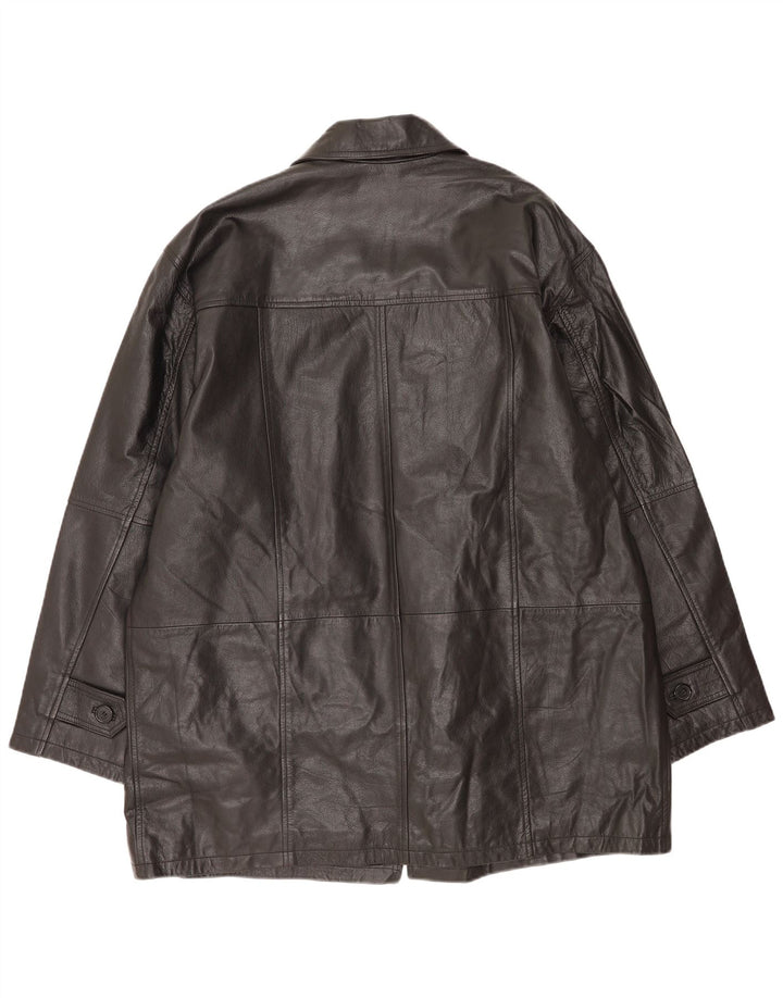 Vintage herre læderfrakke UK 44/46 XL sort læder