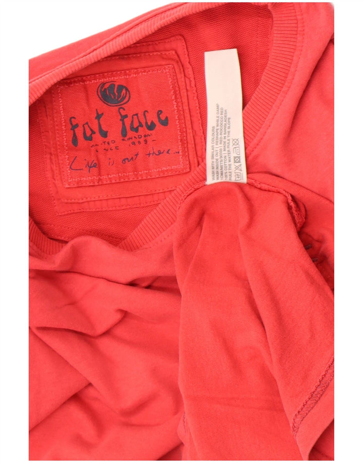 Fat Face Herre T-Shirt Top Stor Rød Bomuld
