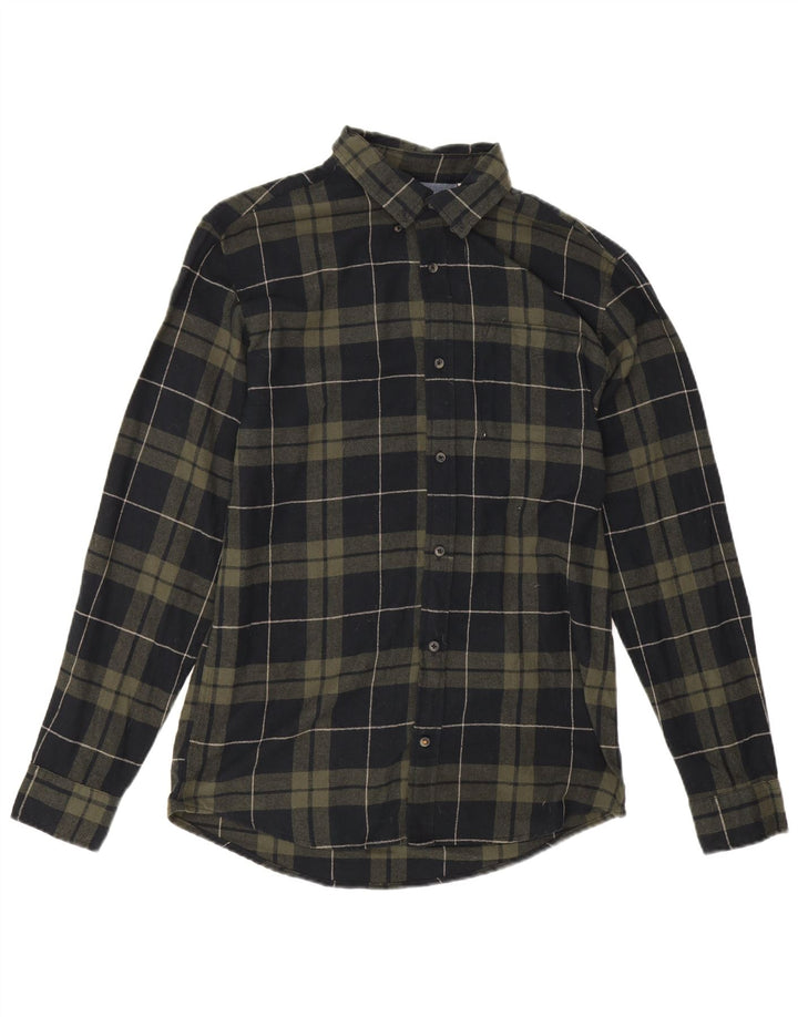 Jack & Jones Herre flannelskjorte Stor grøn ternet bomuld