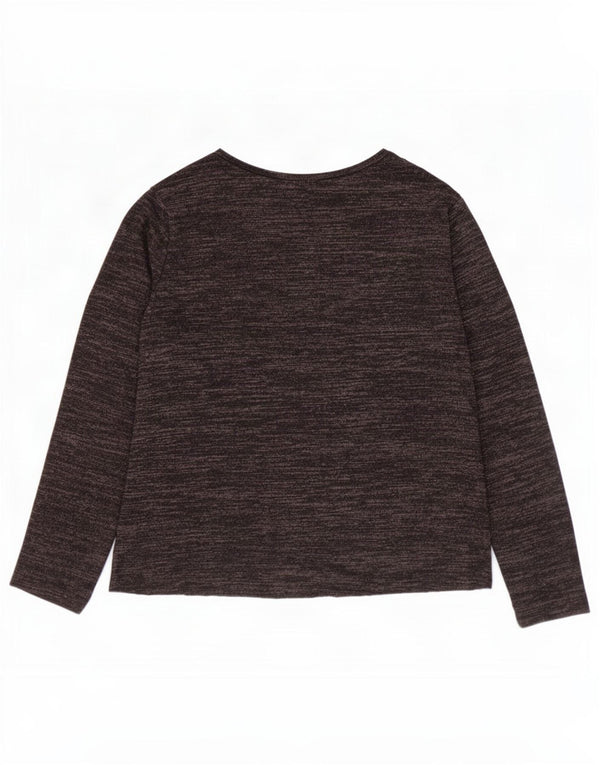 Zara Dame Top Langærmet UK 16 Large Brown Floral