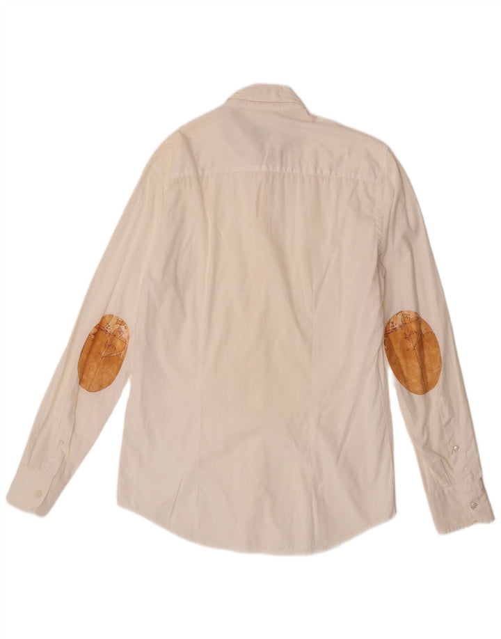 ALVIERO MARTINI Herreskjorte Medium White Colourblock