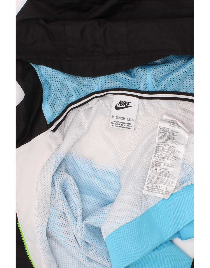 Nike Drenge Træningsdragt med hætte Topjakke 2-3 år Blå Colourblock Polyester