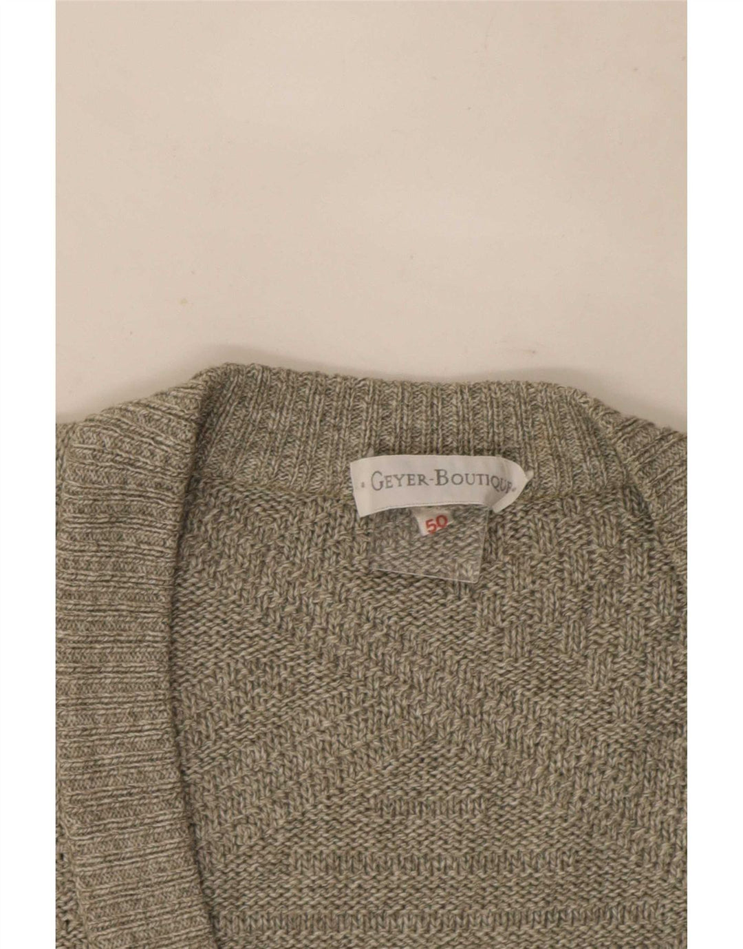 Vintage herre cardigan sweater IT 50 Large Grå