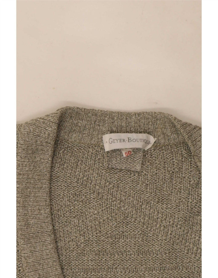 Vintage herre cardigan sweater IT 50 Large Grå