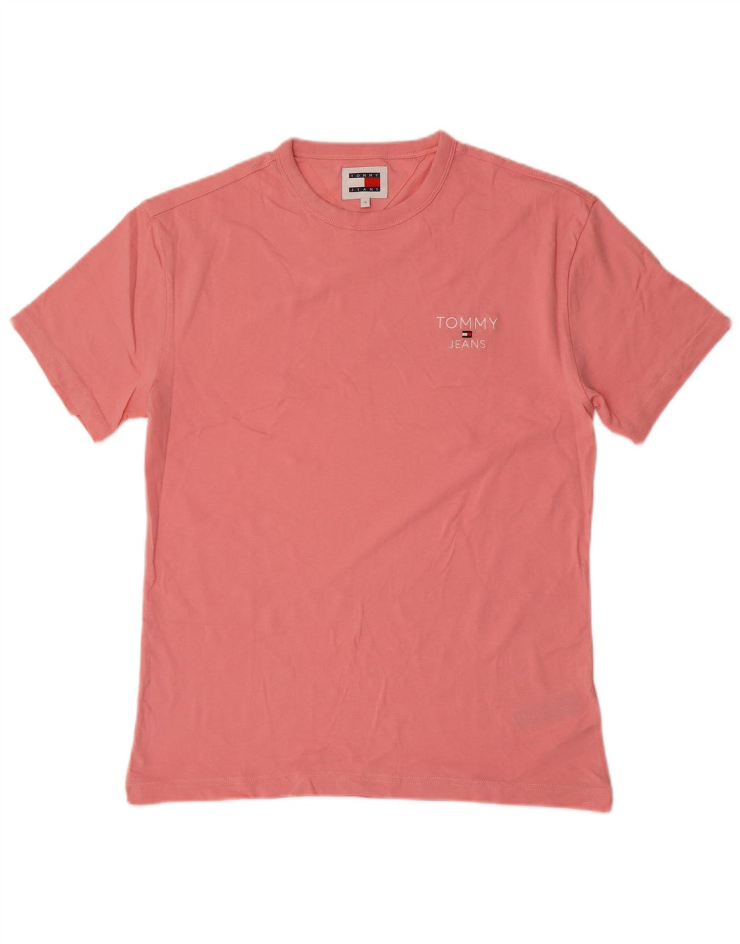 Tommy Hilfiger Herre T-Shirt Top Lille Pink Bomuld