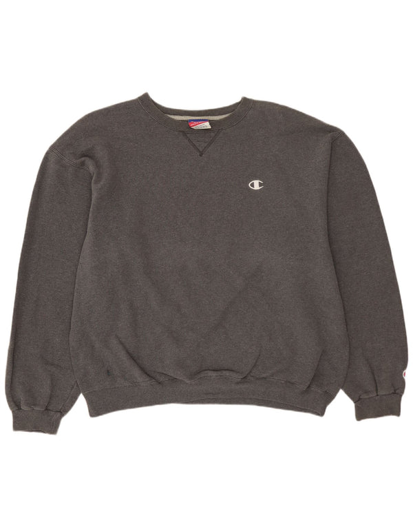 CHAMPION Herre Sweatshirt Jumper Stor Grå Bomuld