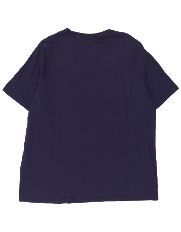 PUMA Grafisk T-shirt top til mænd 2XL marineblå