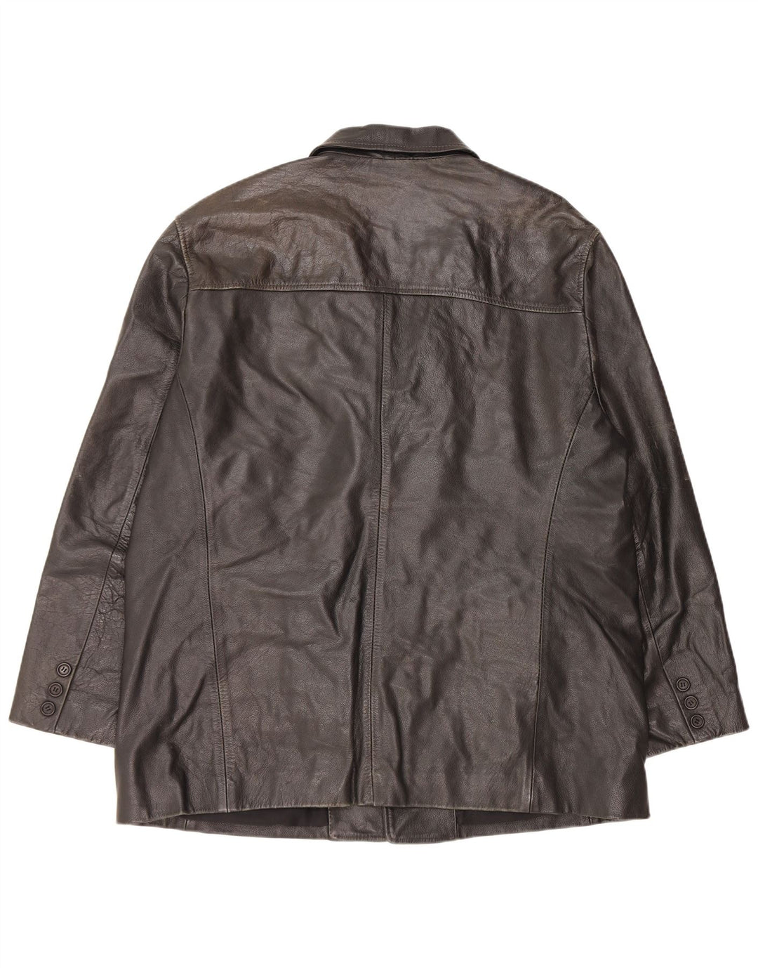 Vintage herre læderjakke UK 44 2XL sort læder