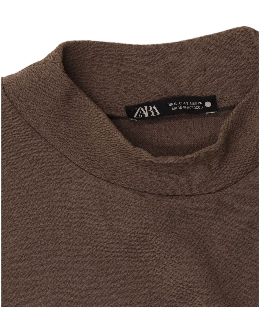 ZARA Womens 3/4 Sleeve A-Line Dress UK 10 Small Grey